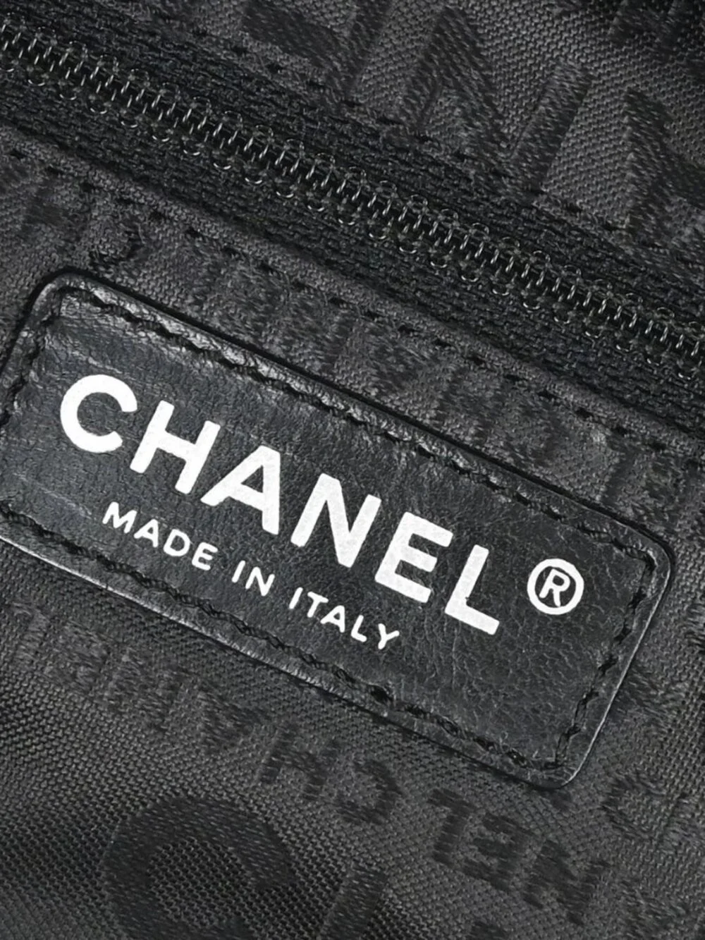 Chanel Black Perforated Calfskin Handbag 179182